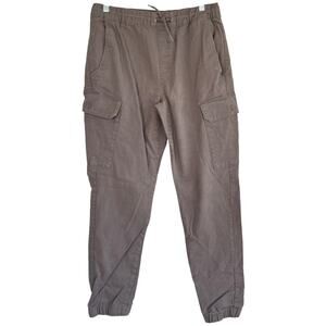 Airwalk Mens Cargo Jogger Pants Taupe Size Small Streetwear Workwear Skater‎